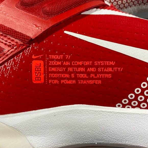 NEW - Nike Force Zoom Mike Trout 7 Baseball Cleats Mens Size 10/13 CI3134-602 - Picture 10 of 15